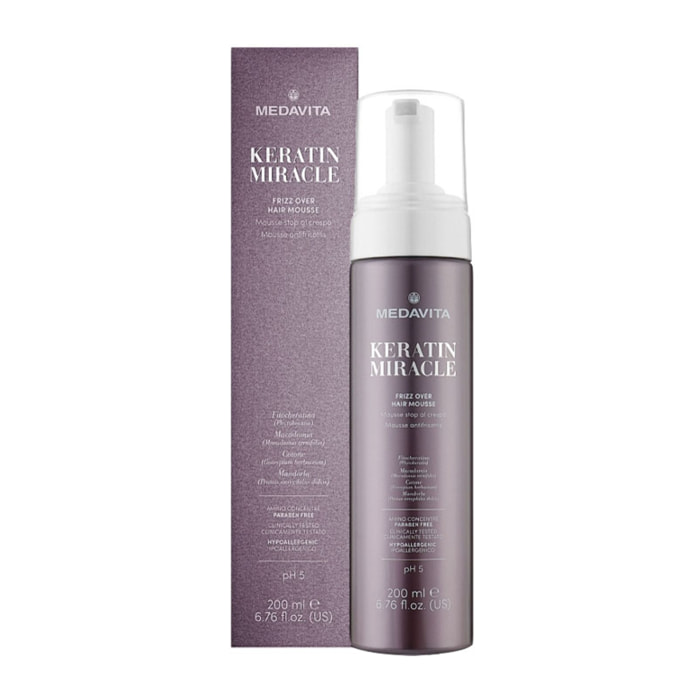 MEDAVITA Keratin Miracle Frizz Over Hair Mousse 200ml