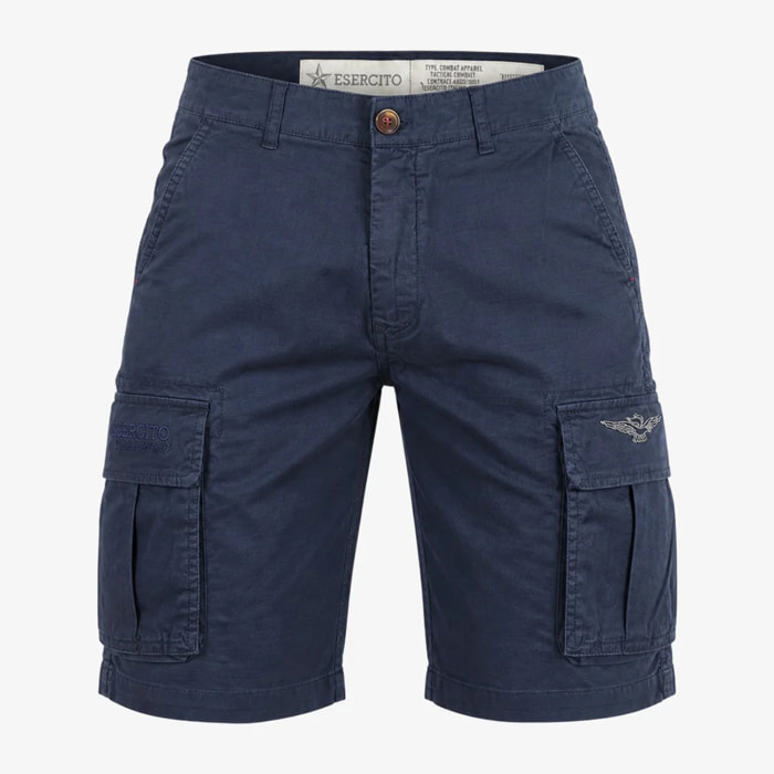 Bermuda Esercito cargo blu uomo