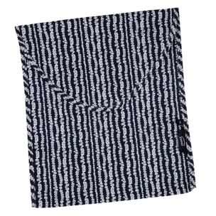 Pigiama leggero UOMO cotone blu riga fiori bianchi