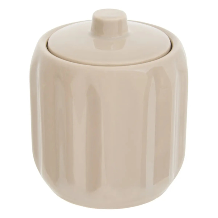 Pot à coton Colorama en céramique D.12,5cm beige