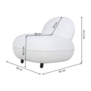 Fauteuil Kumo crème Kare Design