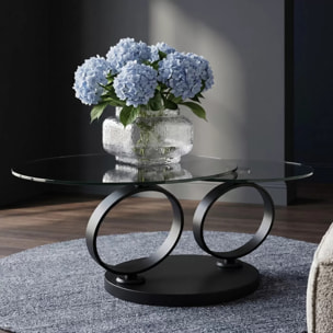 Table basse Beverly verre fumé Kare Design