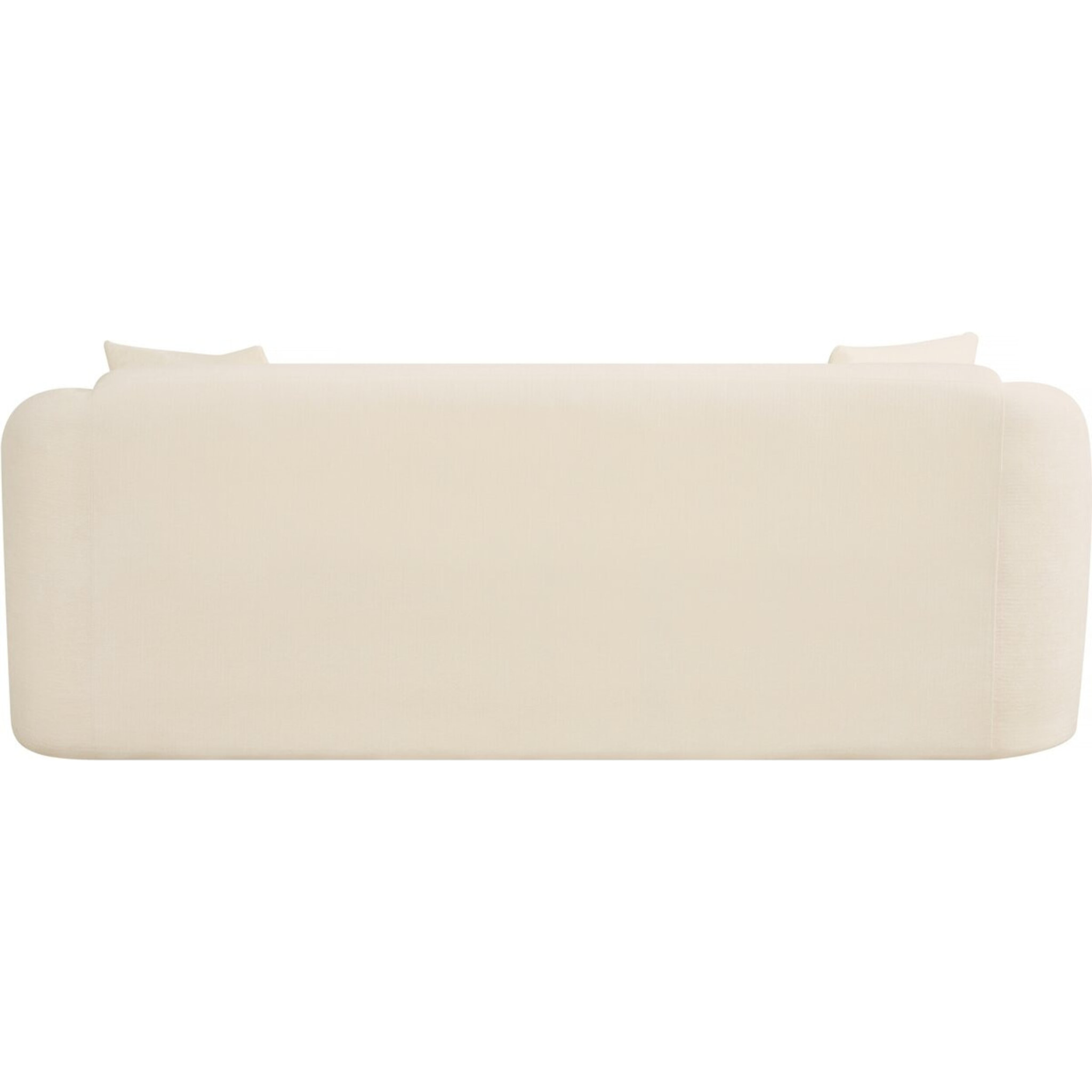 Canapé droit fixe en tissu "Ondine" - 3 places - Beige