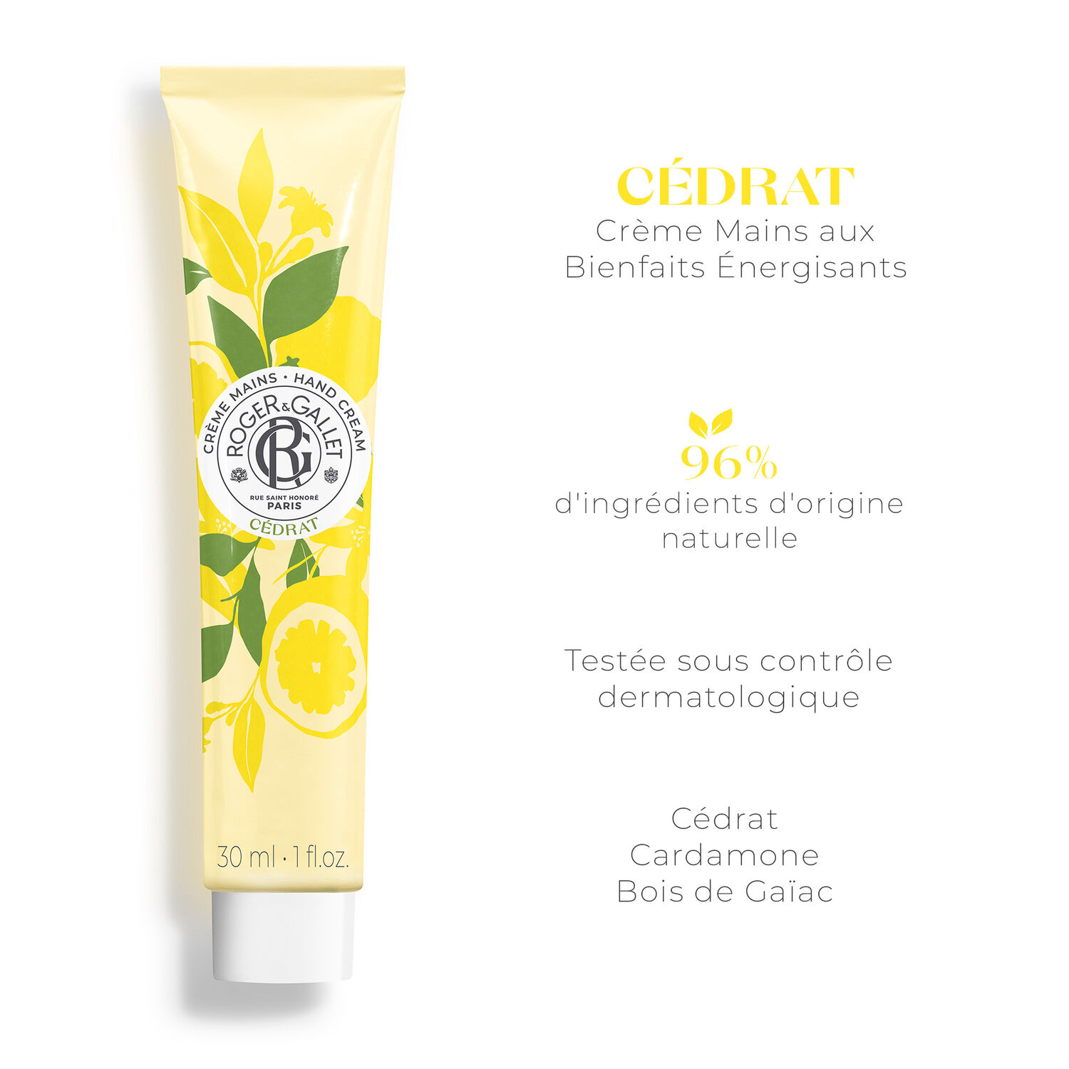 Cédrat - Crème Mains Bienfaisante 30 ml