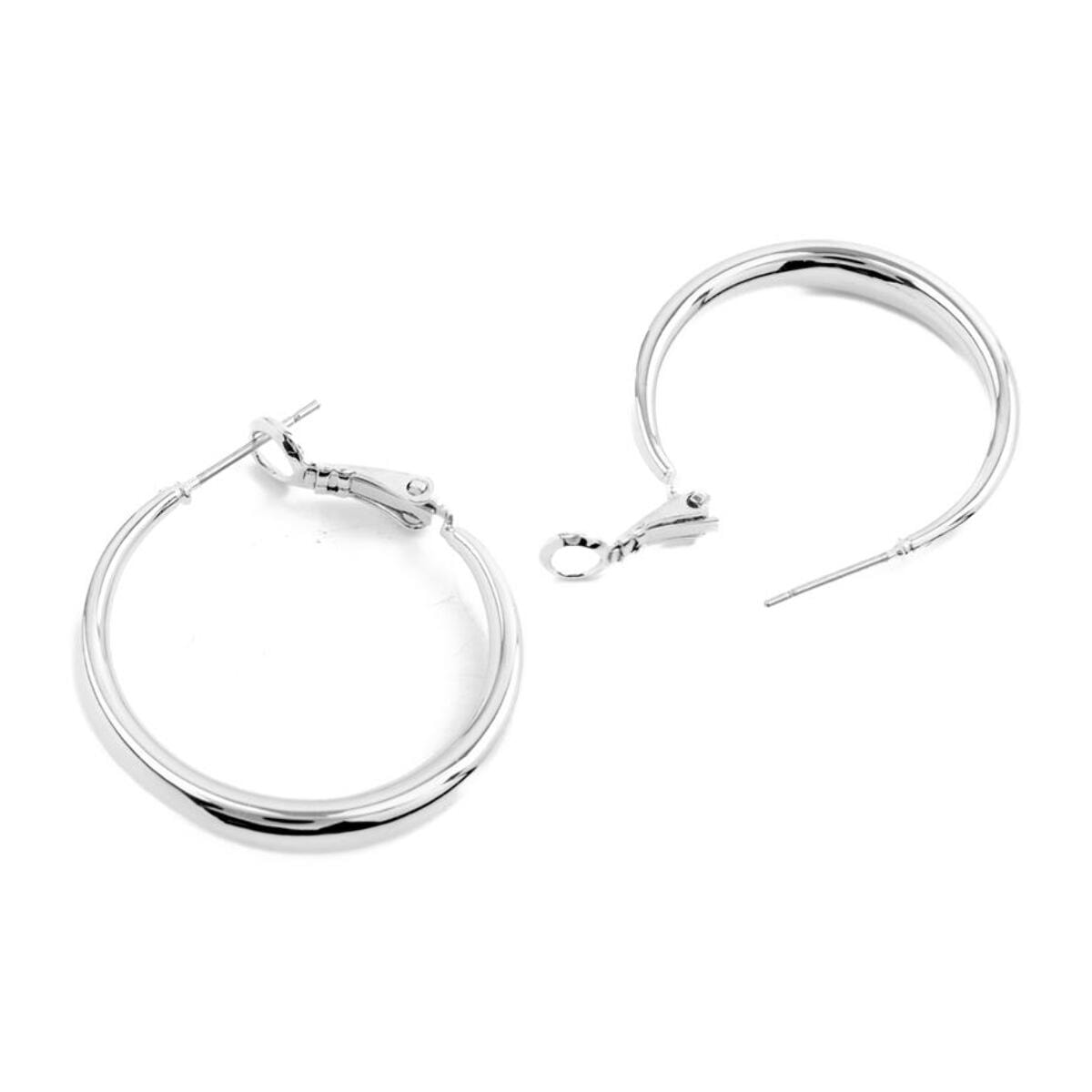 Pendientes Lux by Lux acabadoss en rodio