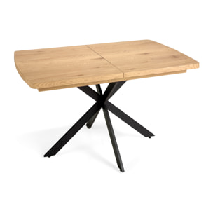 Mesa extensible – Roble y negro