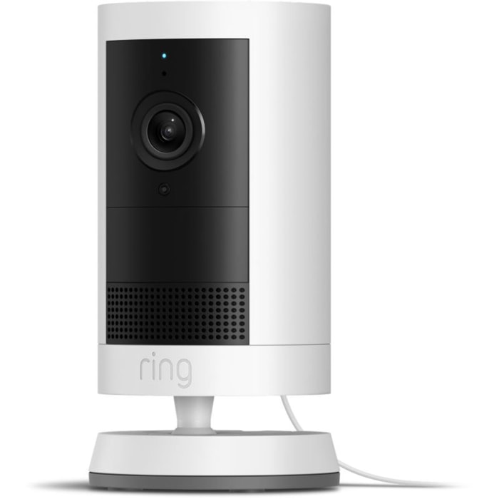 Caméra de surveillance RING Cam Plus - Plug-in - Blanche