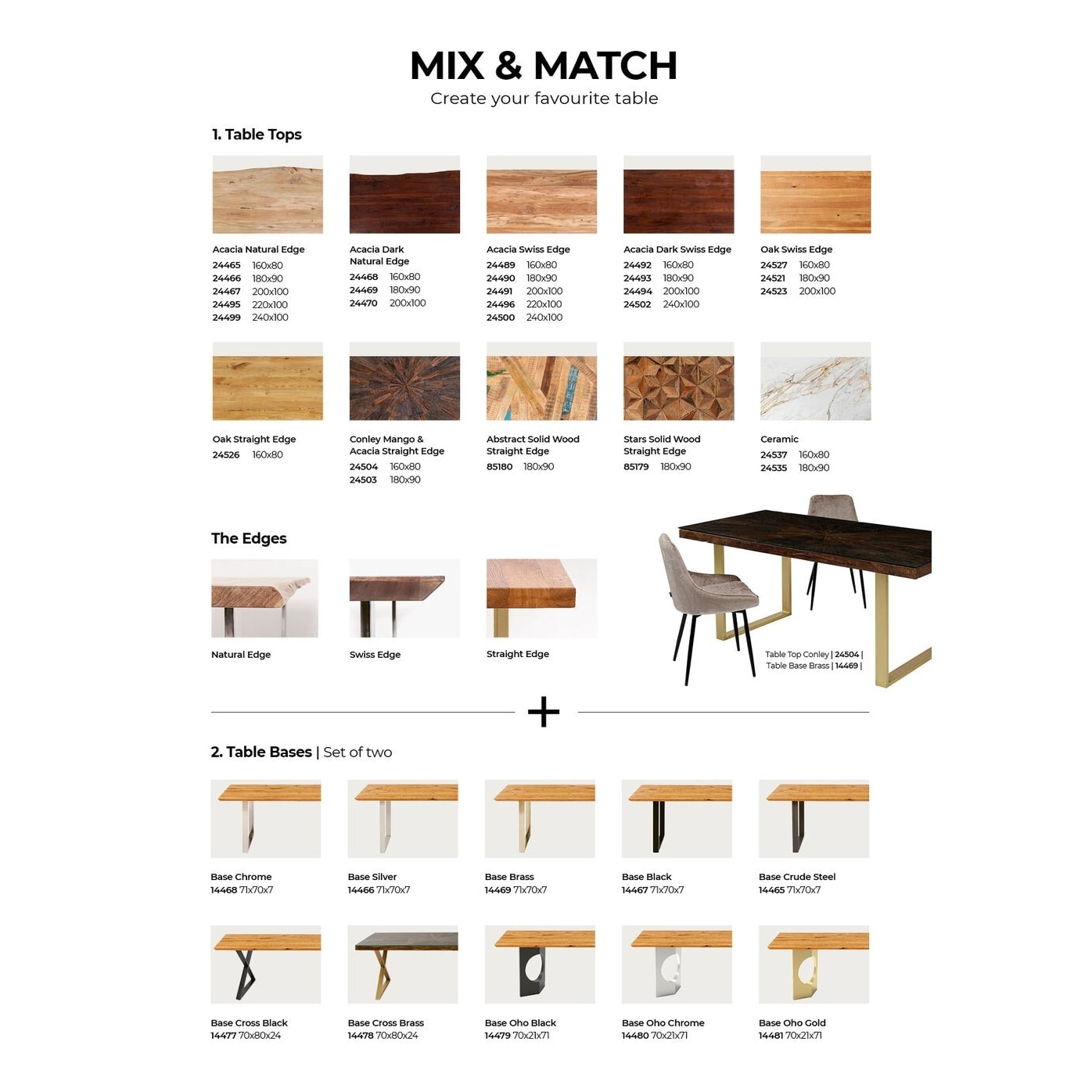 Plateau de table Tavola Harmony acacia Kare Design