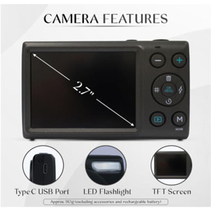 Appareil photo Compact YASHICA DigiMate 100 Black