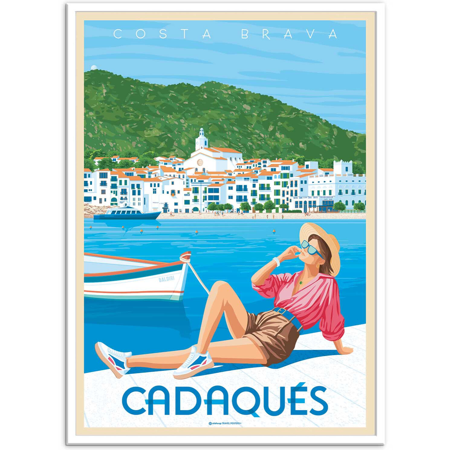 Affiche - Cadaques Costa Brava Espagne - Olahoop Travel Posters