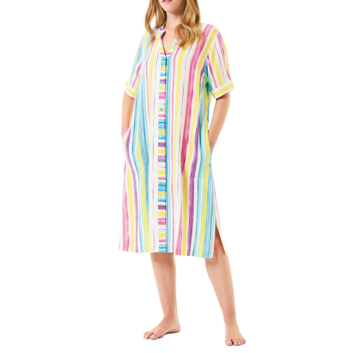 Vestido Viscosa Rayas