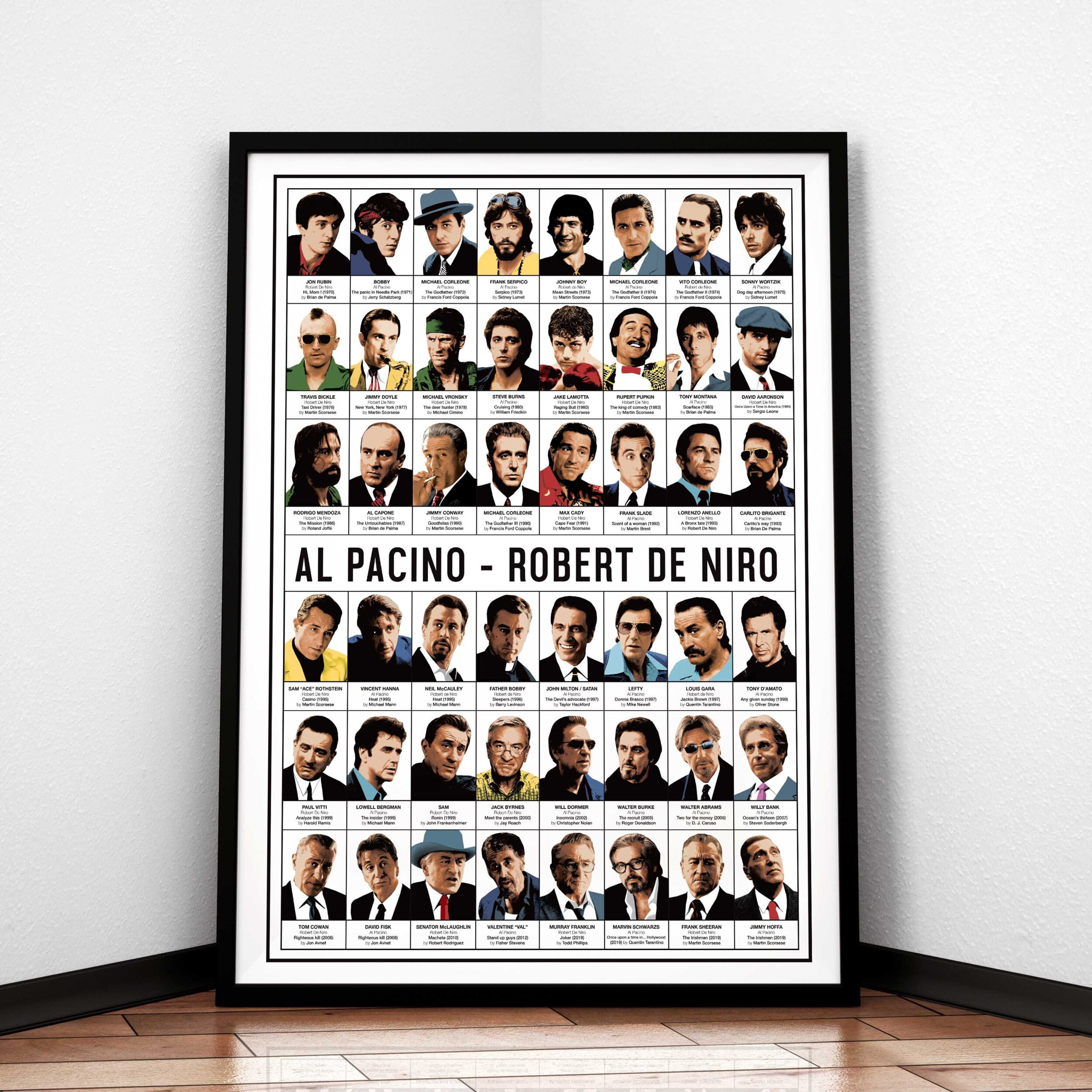 Affiche - Al Pacino and Robert de Niro - Olivier Bourdereau