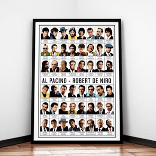 Affiche - Al Pacino and Robert de Niro - Olivier Bourdereau