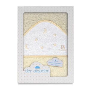 Capa de Baño 1X1  Don Algodon Estrelas Luna Beig