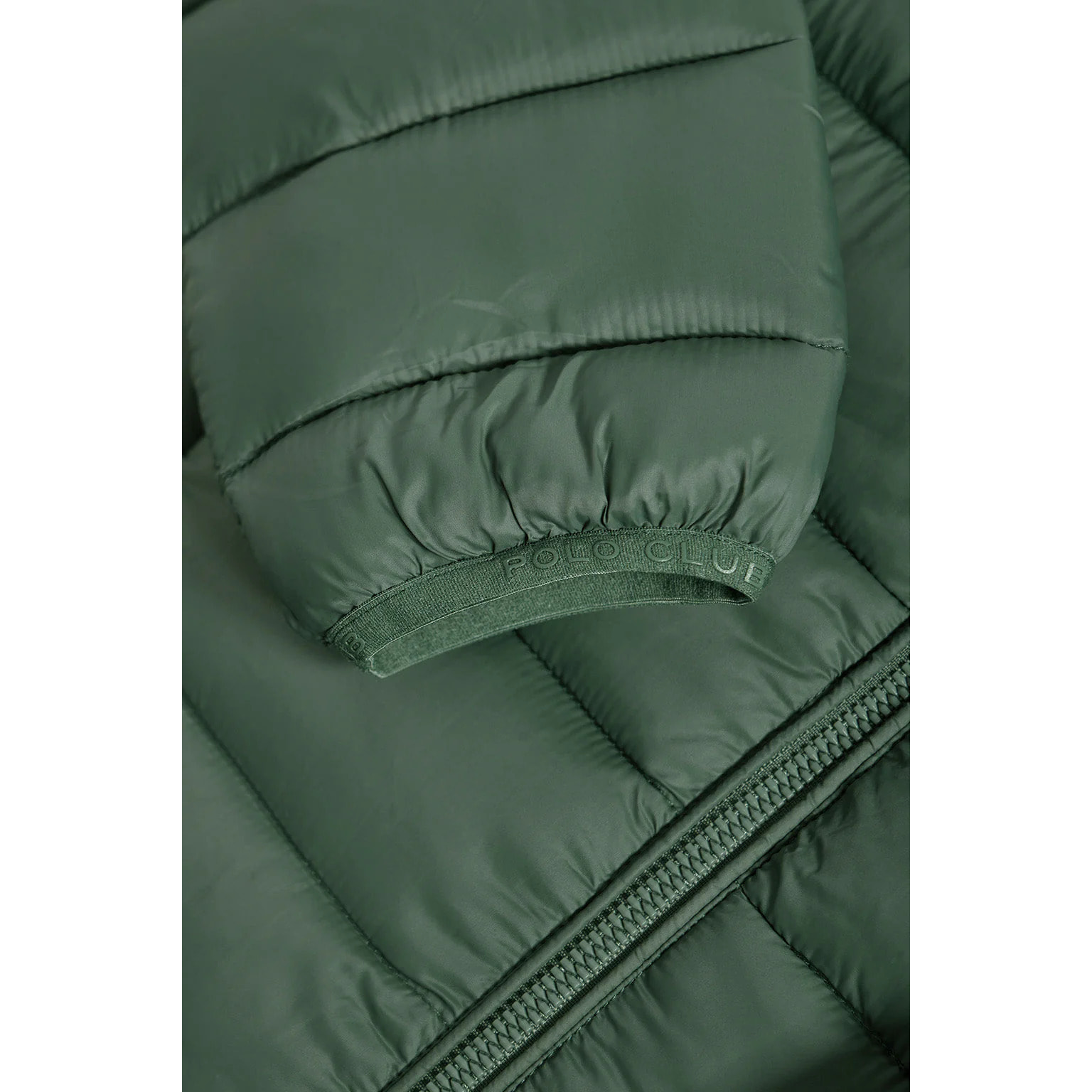 Chaqueta Costa ultraligera verde con logotipo