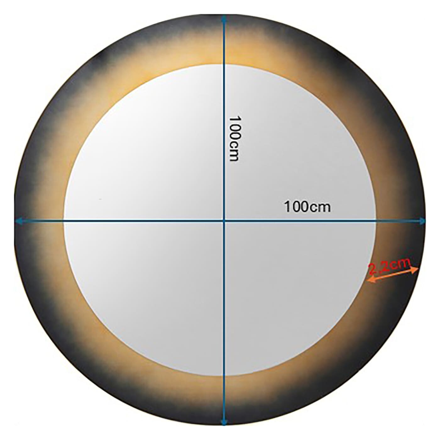 Miroir Prezioso 100cm Kare Design