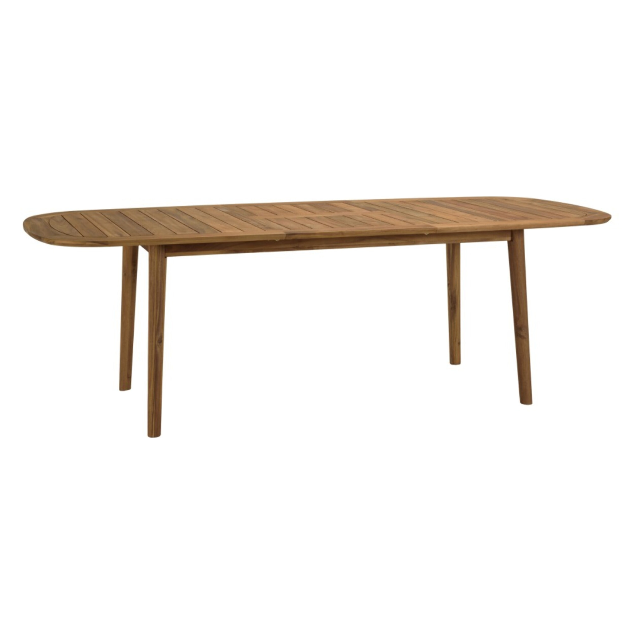 VICK - Table de jardin extensible en acacia huilé 180/240x110cm