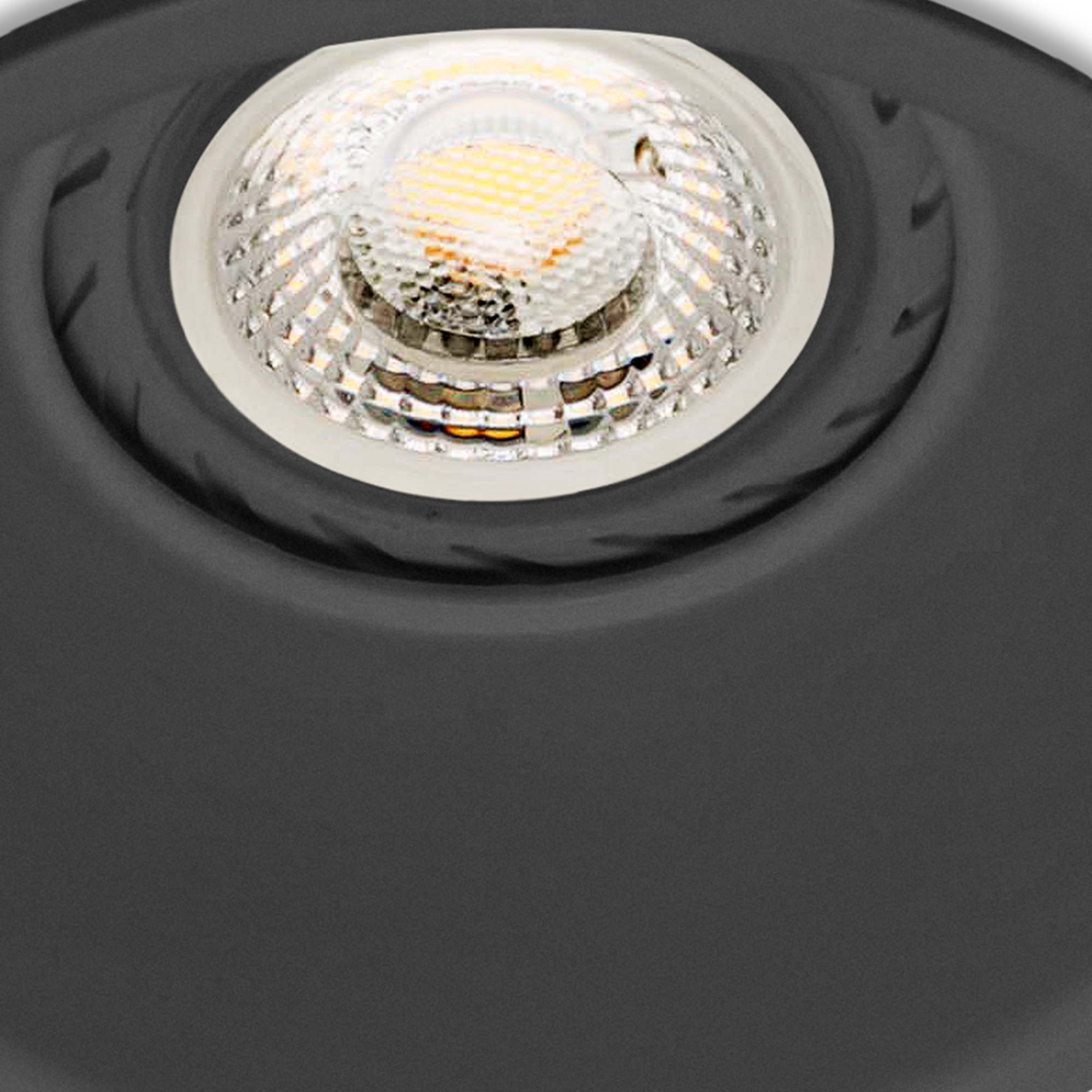 GAS Lampada incasso nera