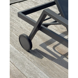 IBIZA - Bain de soleil en aluminium et toile plastifiée