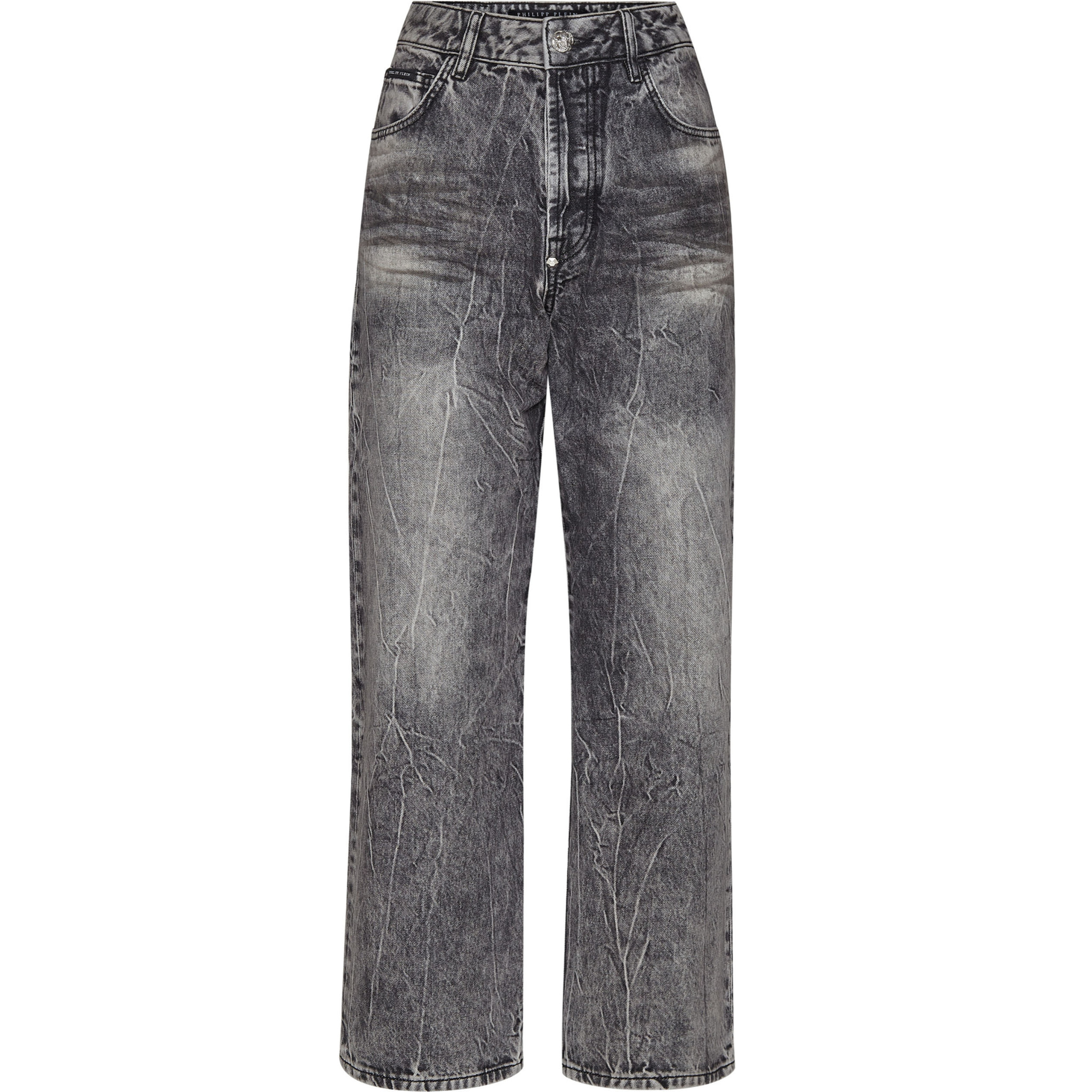 PHILIPP PLEIN Pantaloni in denim vestibilità loose ICONIC PLEIN