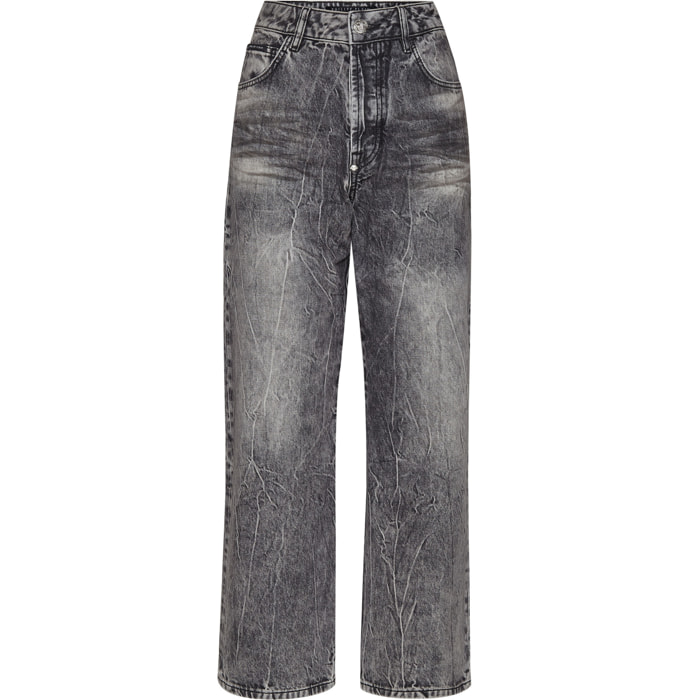 PHILIPP PLEIN Pantaloni in denim vestibilità loose ICONIC PLEIN