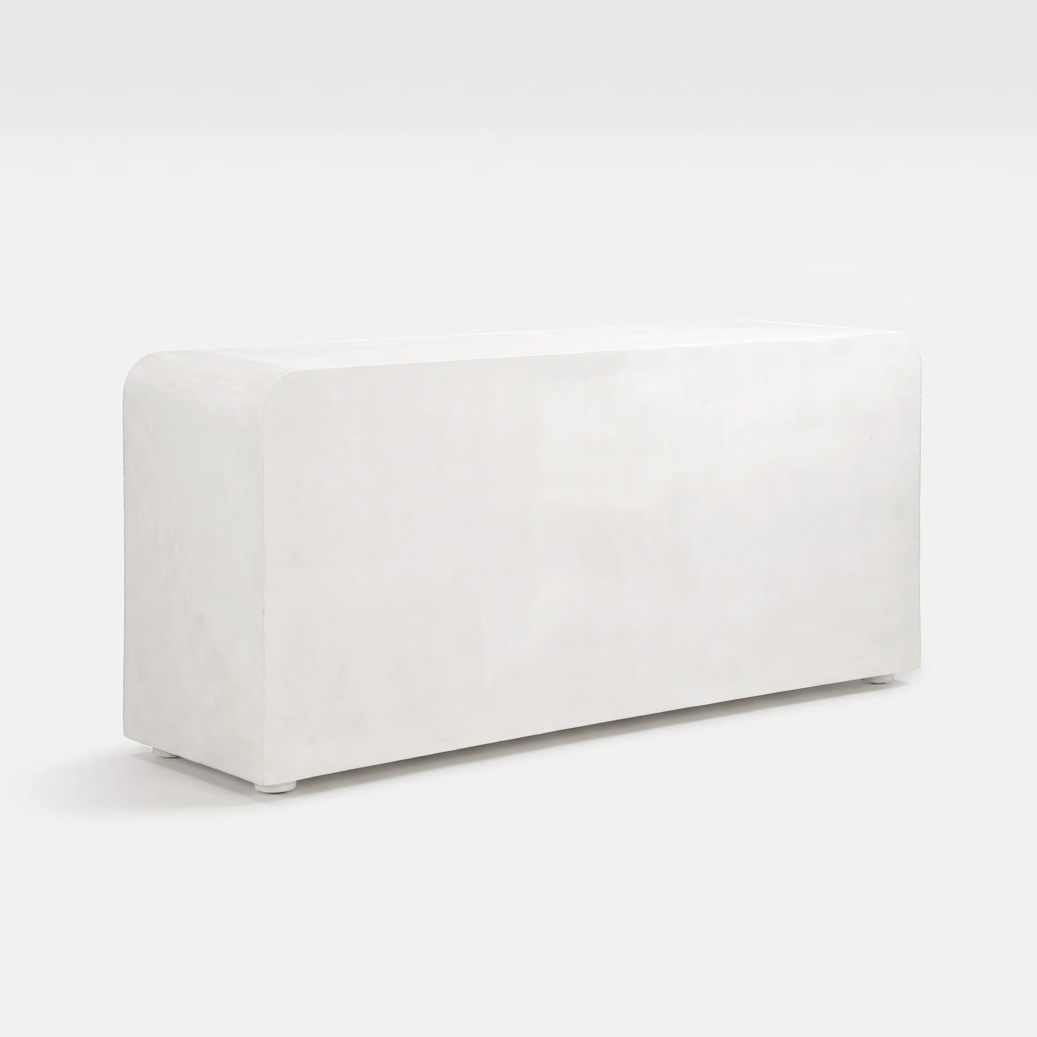 Buffet en plâtre blanc cassé 160 cm - Fira