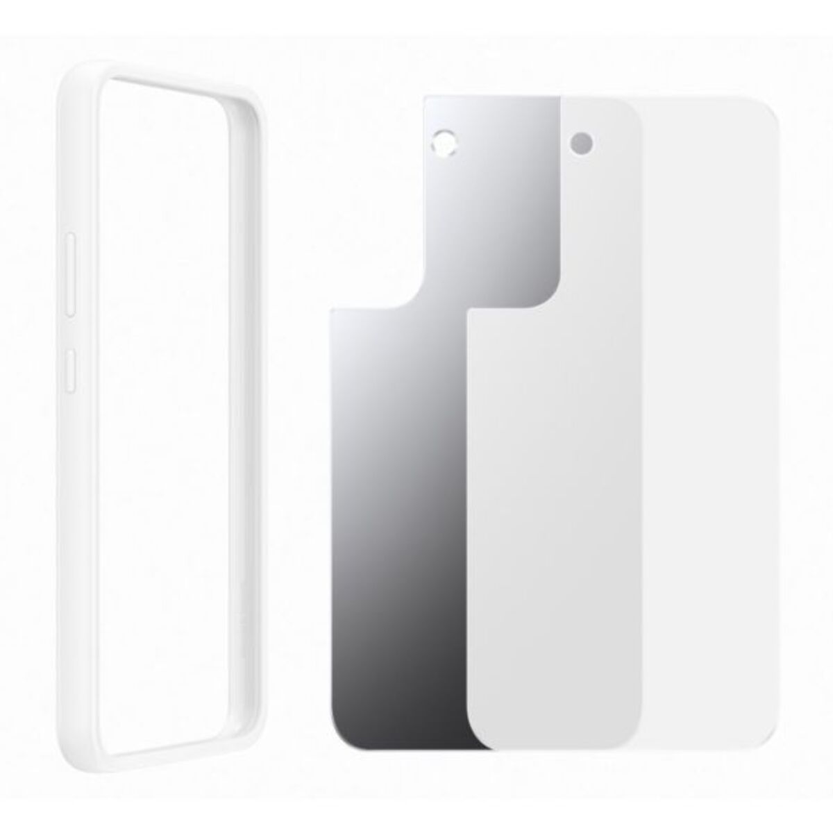 Coque SAMSUNG S22+ Frame Cover blanc