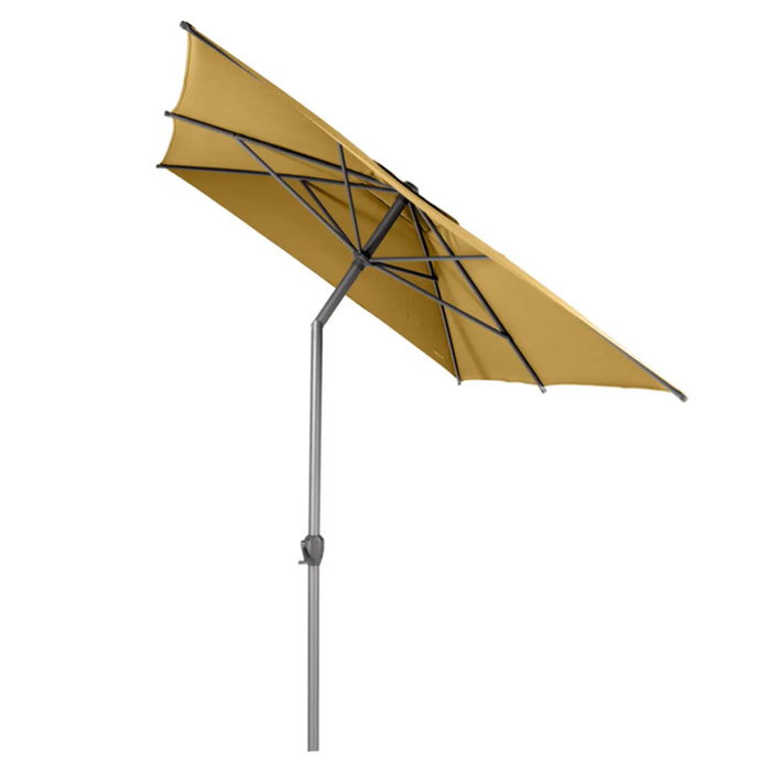 Parasol droit rectangulaire Loompa Jaune moutarde