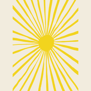 Affiche  ensoleillé Affiche + cadre en bois - Noir