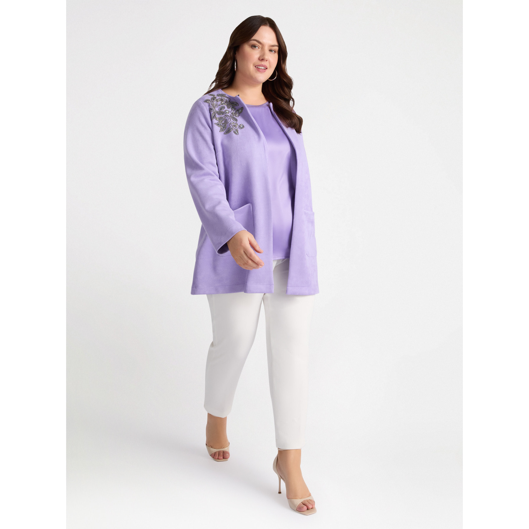 Fiorella Rubino - Caban ricamato - Viola