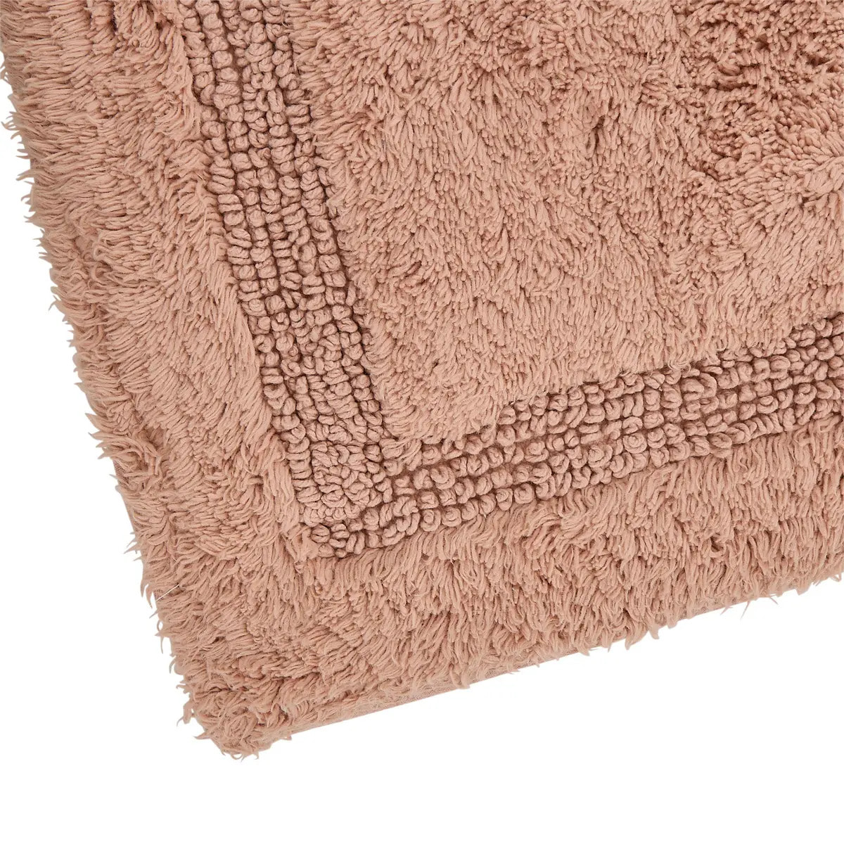 Tapis de bain fluffy Colorama 50x75cm rose
