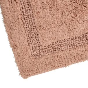 Tapis de bain fluffy Colorama 50x75cm rose