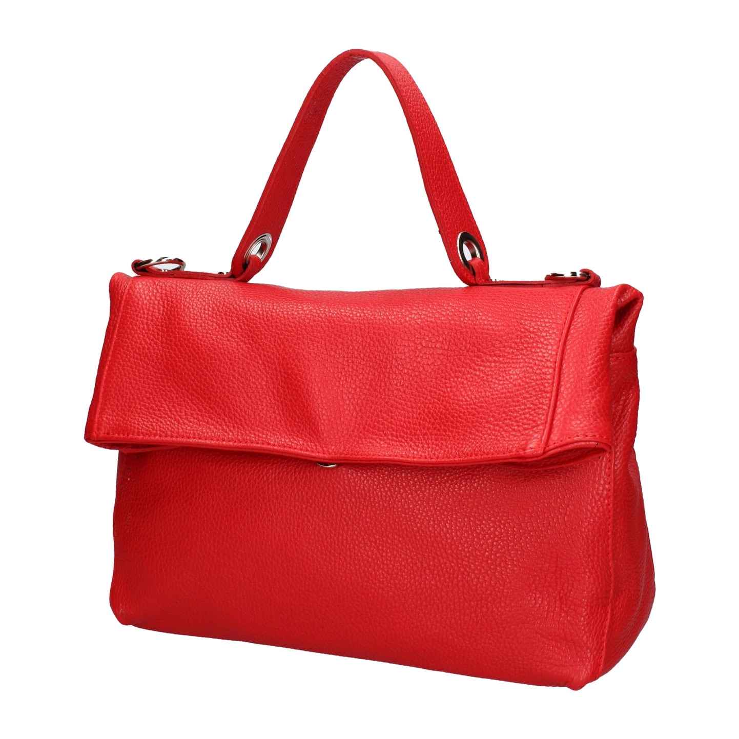 Borsa a spalla convertibile in zaino da donna In Vera pelle Made in Italy 34x21x12 cm