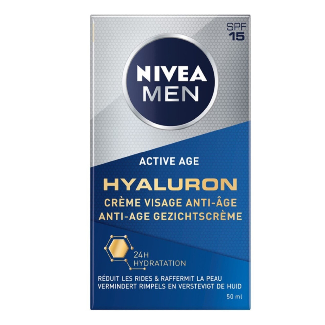 Pack de 2 - Soin anti rides global homme NIVEA MEN Active Age 50ml