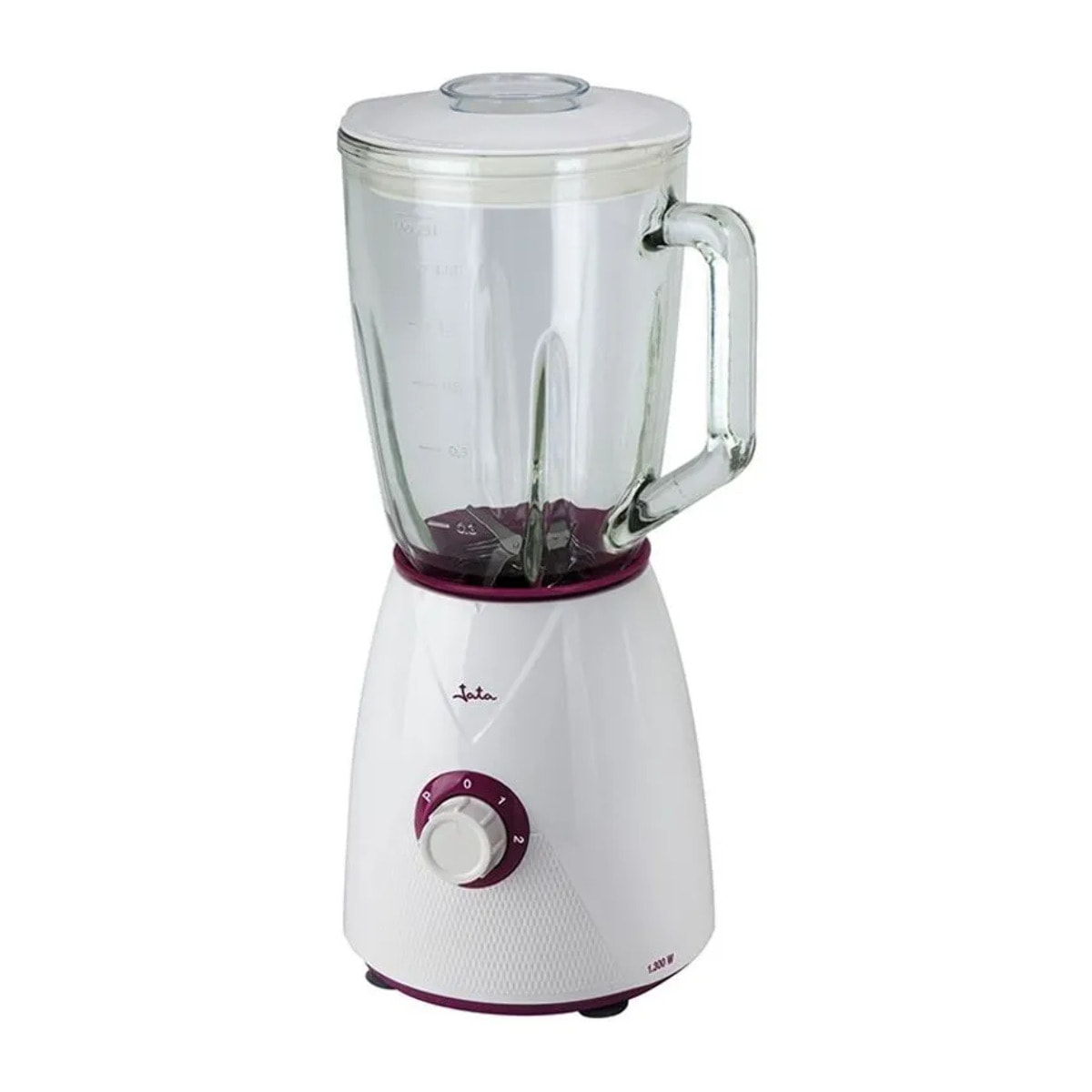 Batidora de vaso JATA BT265 de 1300 W. 4 cuchillas. 2 velocidades + pulse. Pica hielo