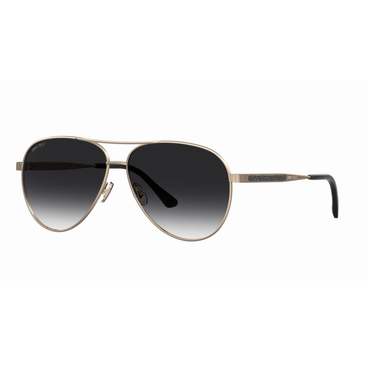 Jimmy Choo - lunettes de soleil - doré - protection solaire : catégorie 3
