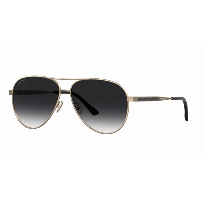 Jimmy Choo - lunettes de soleil - doré - protection solaire : catégorie 3