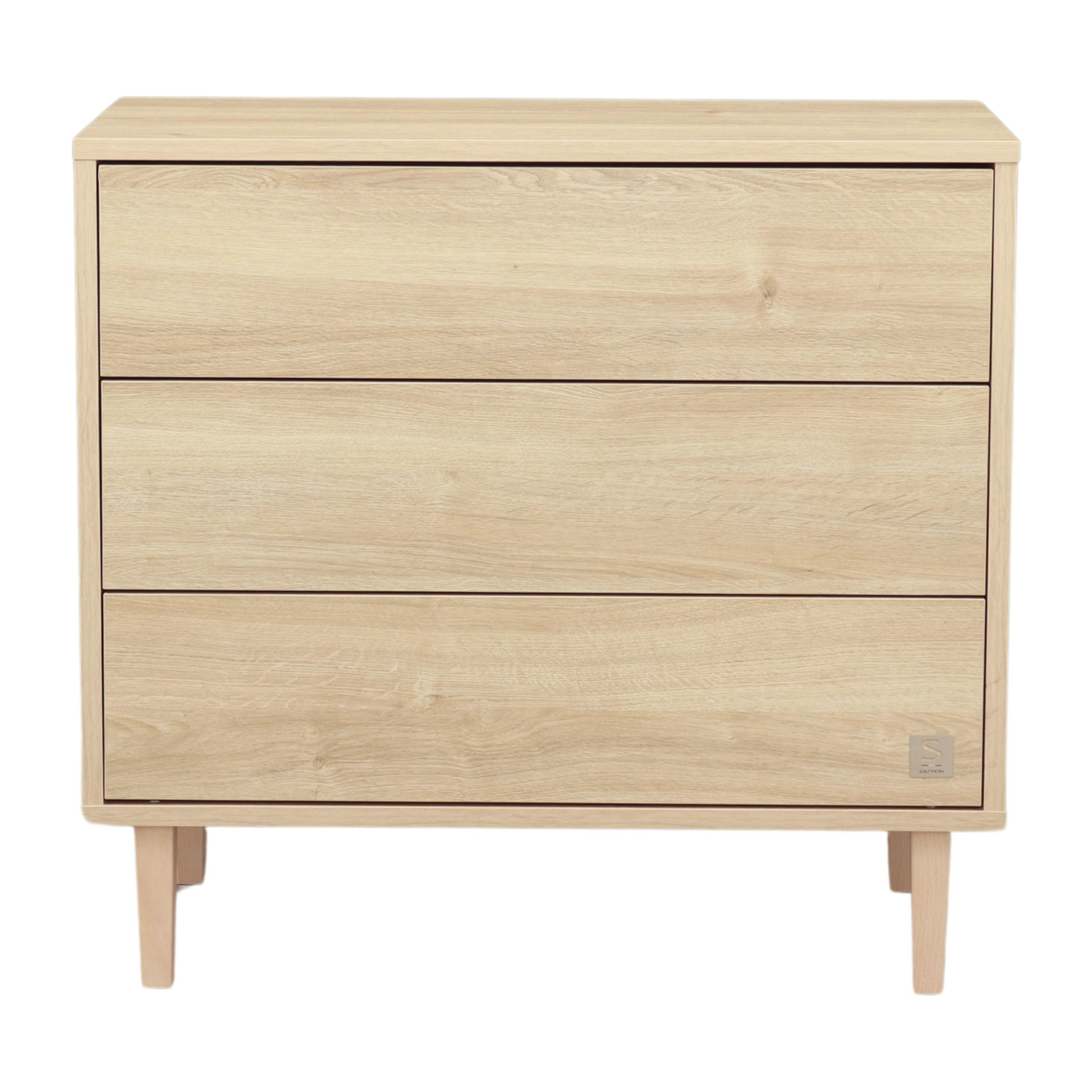 Commode 3 tiroirs pieds bois