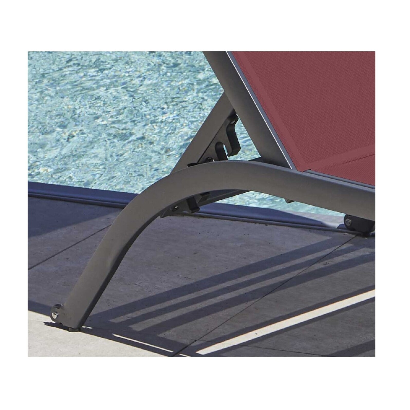 Transat de jardin en aluminium - bleu canard - MALTA