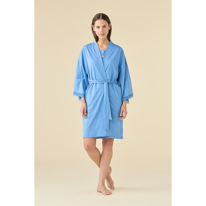 Vestaglia kimono donna estiva in cotone articolo essential. Noidinotte