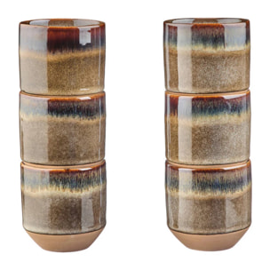 Tasse GENESIS 15cl - 6 pièces - Basalte