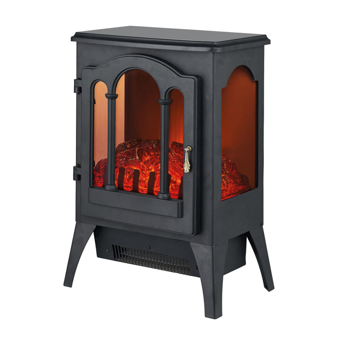 Cheminée électrique noir 2kW design classique