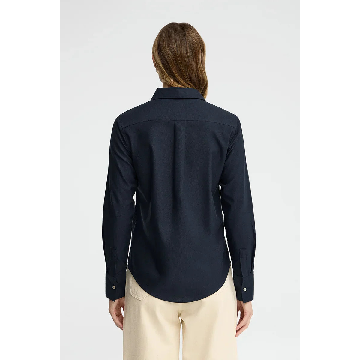 Camisa oxford azul marino de corte regular con bordado Rigby Go