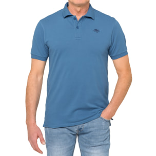 Polo Hot Buttered Stoney tinta unita Blu chiaro