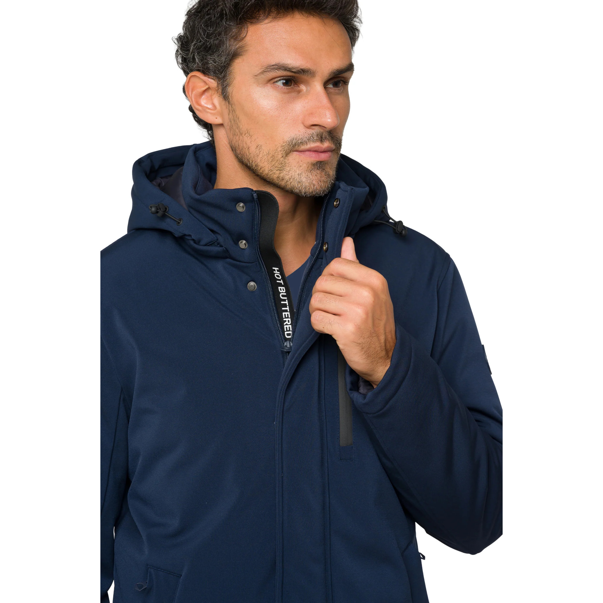Parka NUSAKAN acolchada impermeable azul