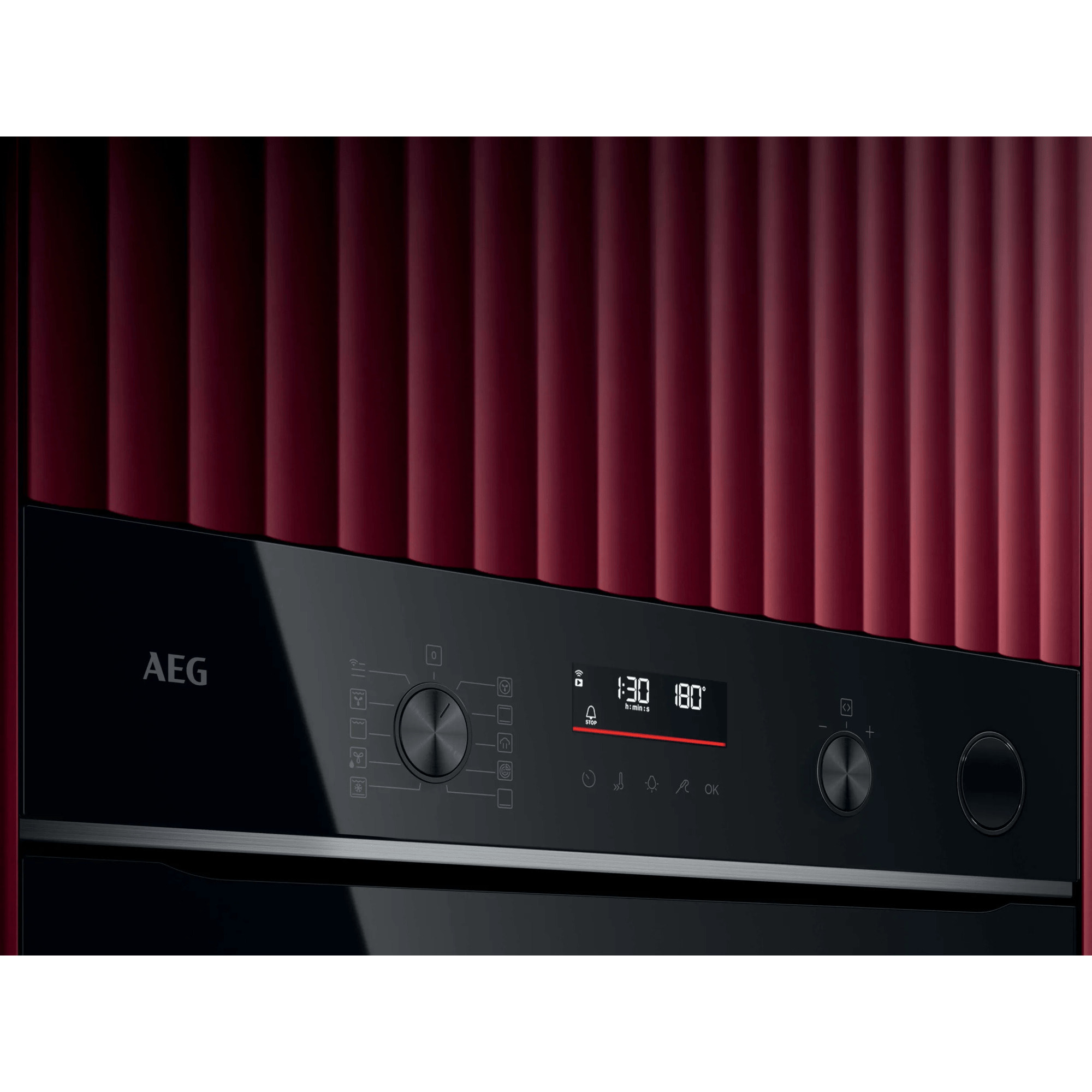 AEG Horno de vapor Serie 6000 SenseCook con SteamCrisp con Display LED Explore V7PBR521SB