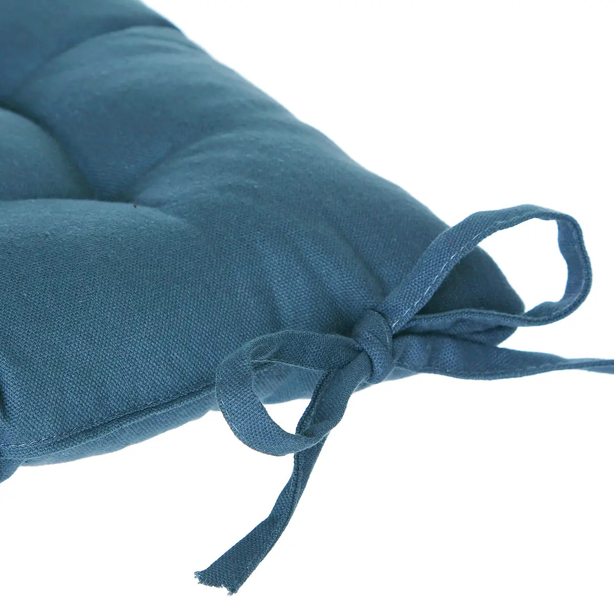 Galette de chaise "Anjali" bleu 38x38cm