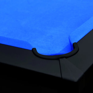 Table de billard convertible noire tapis bleu - Eddie