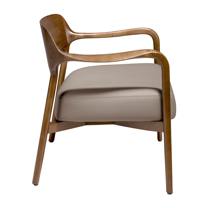 Sillón Angel Cerda de polipiel 70x62x72cm