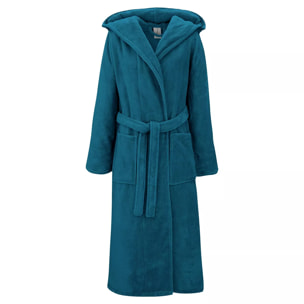 Peignoir coton mélangé 300 g/m² uni bleu Teddy canard